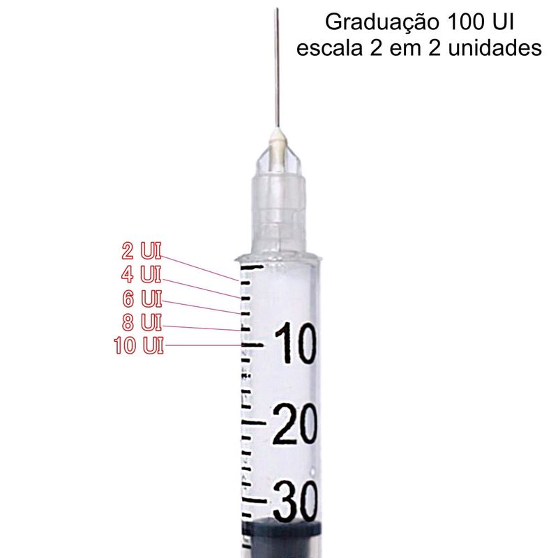 Seringa Insulina Embecta 100UI 1mL 6mm 31G - 10 seringas
