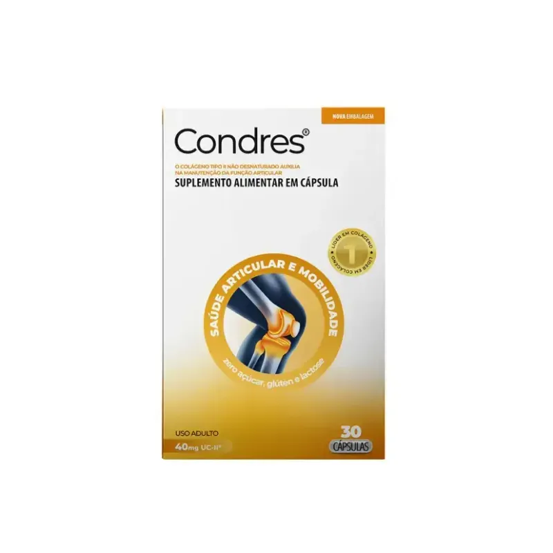 Condres Colágeno Tipo II 40mg 30 Cápsulas