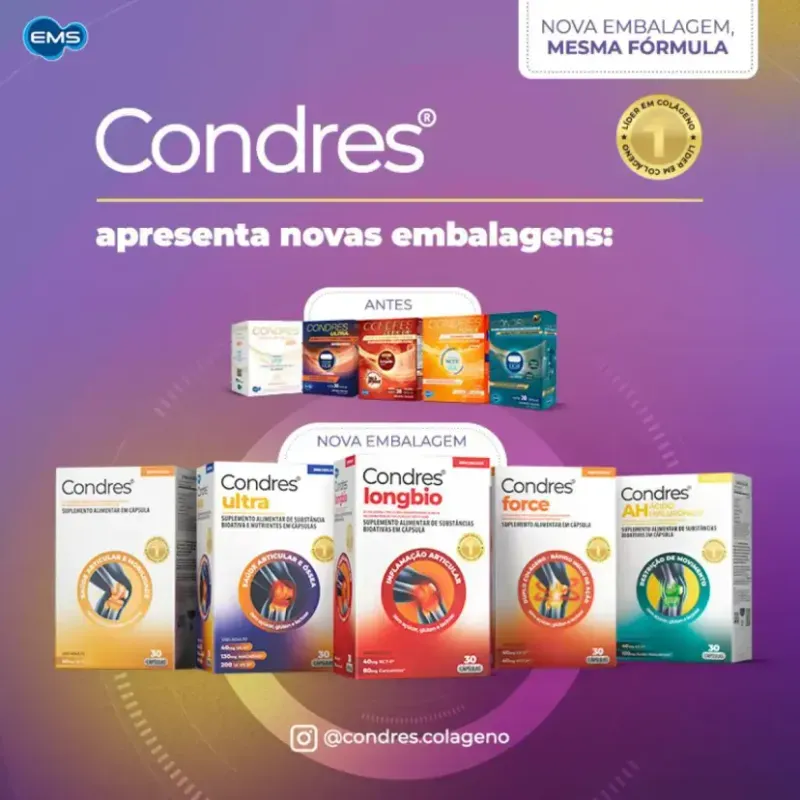 Condres Colágeno Tipo II 40mg 30 Cápsulas