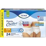 Roupa Íntima Tena Pants Confort P/M Leve 24 Pague 21 Unidades
