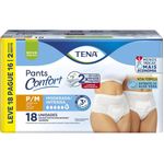 Roupa Íntima Tena Pants Confort P/M Leve 18 Pague 16 Unidades