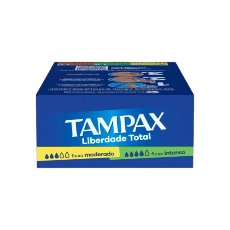Absorvente Interno Tampax Liberdade Total 8 Unidades