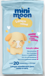 Lenço Umedecido Mini Moon Nasal 20 Unidades