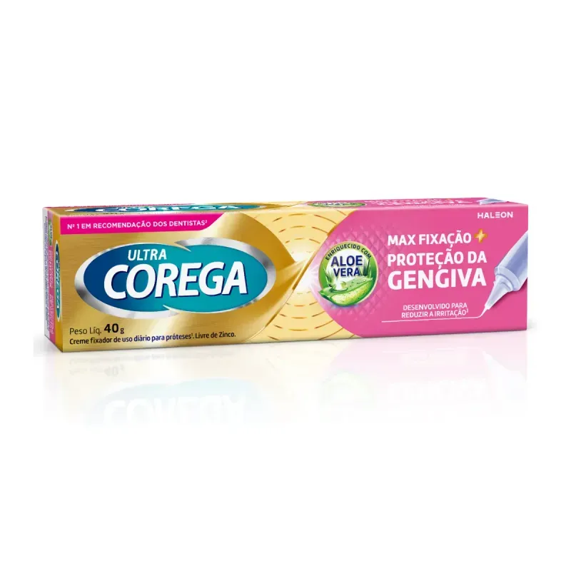 Creme Fixador para Prótese Ultra Corega Max Proteção - 40g