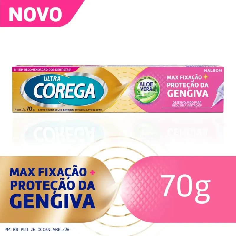 Creme Fixador para Prótese Ultra Corega Max Proteção - 70g