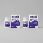 Kit 2 Imecálcio Cálcio D3 600+400mg C/60 Cápsulas - Nutivit
