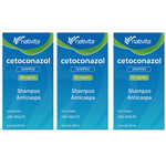 Kit 3x Shampoo Cetoconazol Anticaspa 20mg/ml 100ml - Nativita