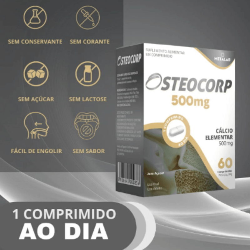 Kit 3x Osteocorp 500mg Com 60 Comprimidos