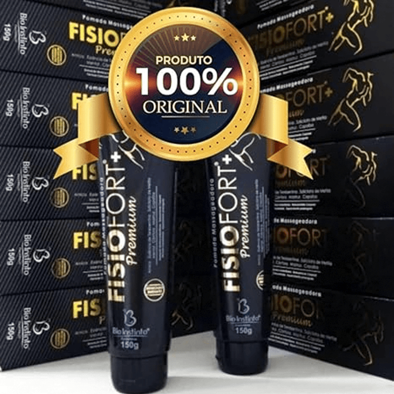 Kit C/5 Pomada Fisiofort+ Premium 150g Bio Instinto Relaxamento e Alívio Muscular