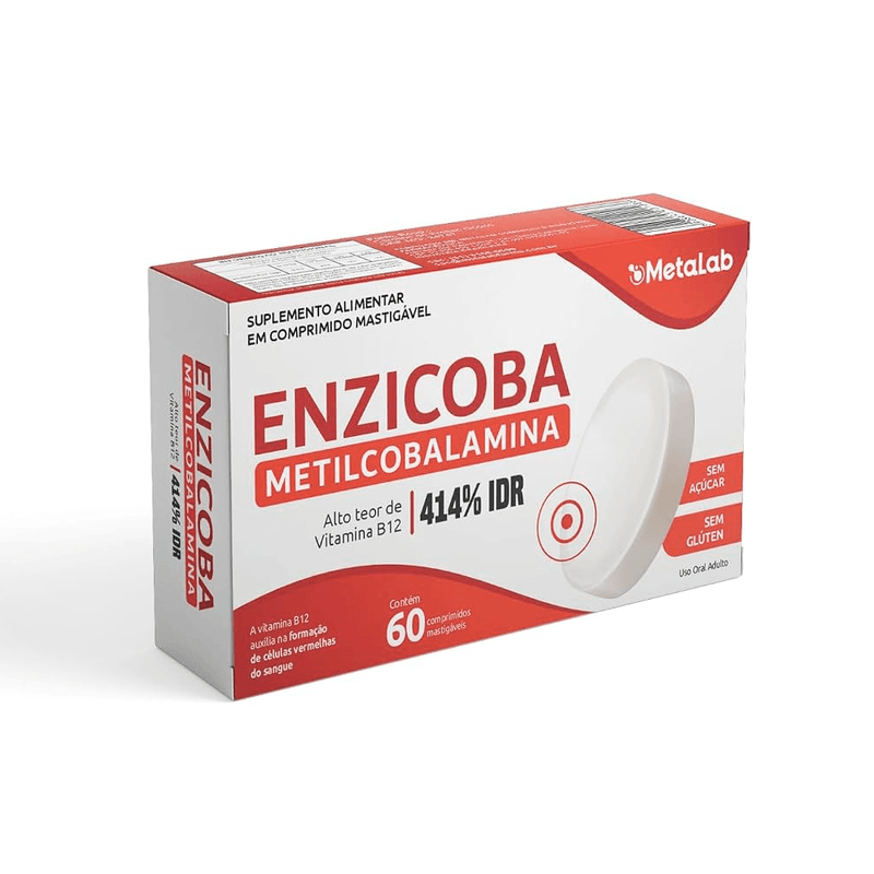 Enzicoba Vitamina B12 Mecobalamina 9 mcg  C/60 Comprimidos