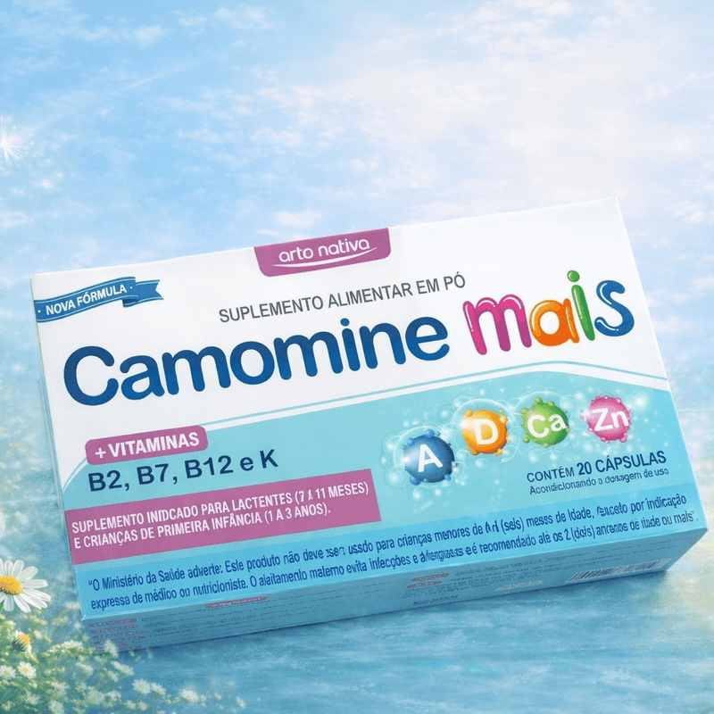 Kit 10 Caixas Camomine Mais Vitaminas 20 Cápsulas Arte Nativa