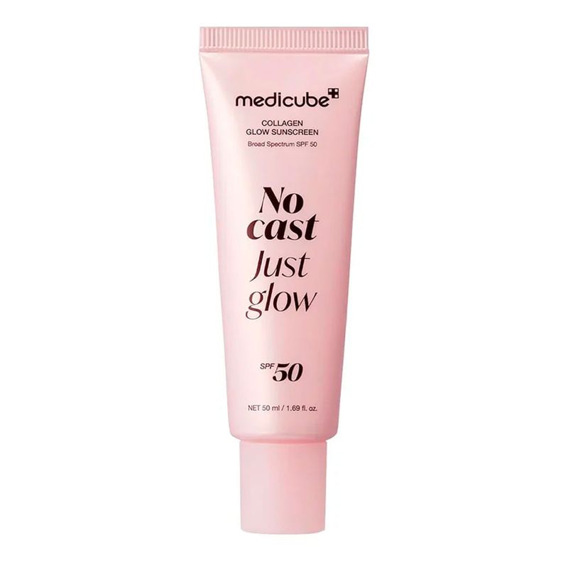 Medicube No Cast Just Glow Collagen Sunscreen - Protetor Solar Facial SPF 50 50ml