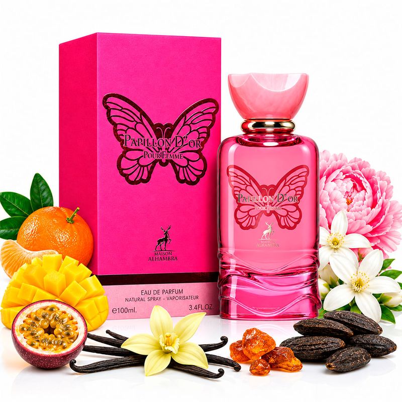 Maison Alhambra Papillon D'Or Pour Femme Eau de Parfum - Perfume Feminino 100ml