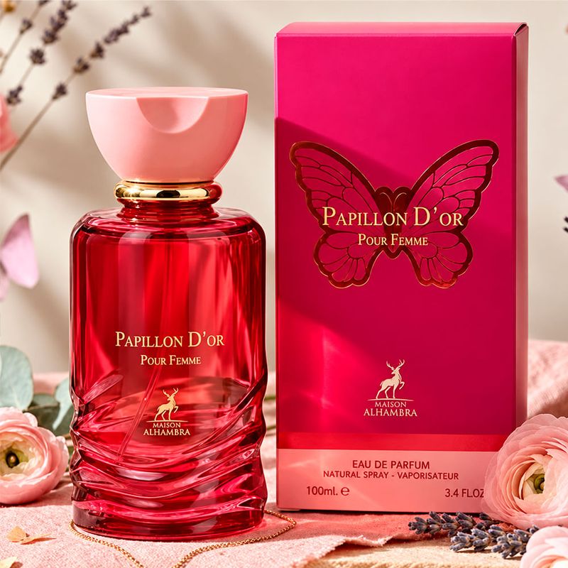 Maison Alhambra Papillon D'Or Pour Femme Eau de Parfum - Perfume Feminino 100ml