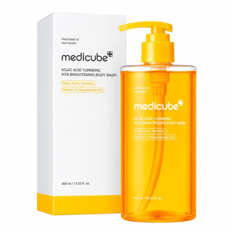 Medicube Kojic Acid Turmeric Brightening Body Wash - Sabonete Líquido 400ml