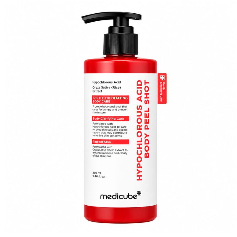 Medicube Hypochlorous Acid Rice Body Peel Shot - Esfoliante Corporal 280ml