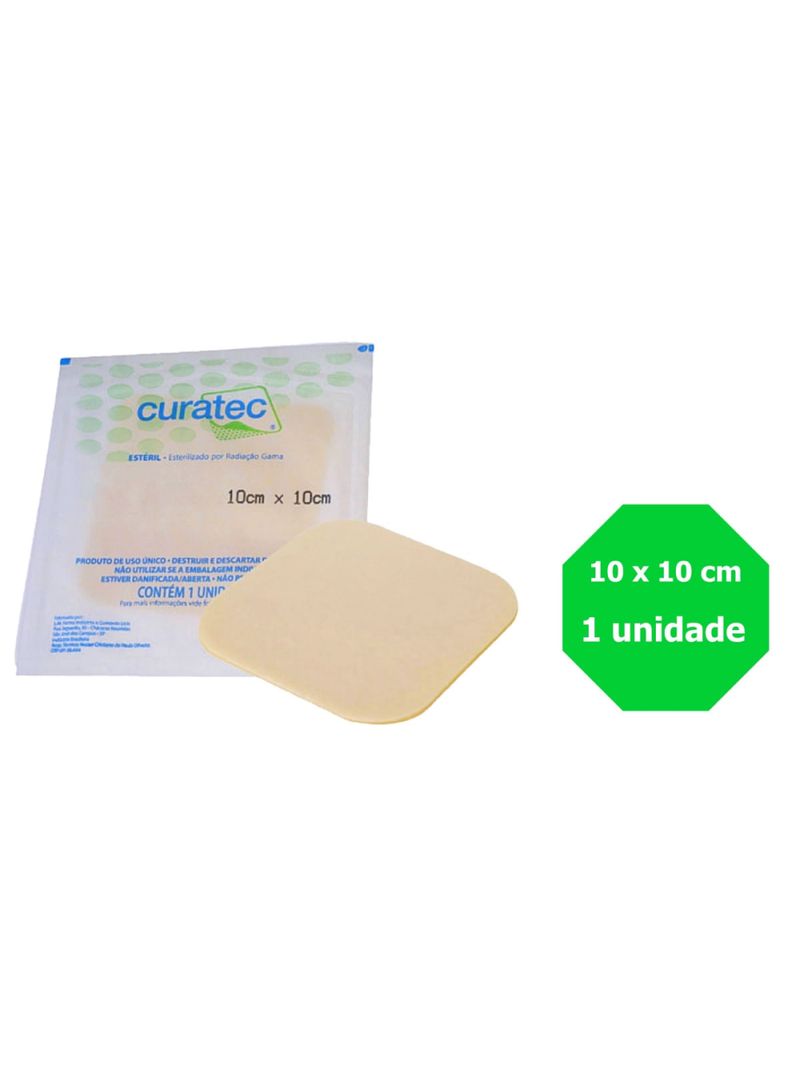 Curativo Hidrocolóide Plus Curatec Extra Fino - 10x10cm - unidade