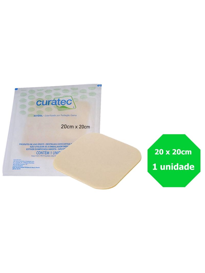 Curativo Curatec Hidrocolóide Standard 20x20cm - unidade