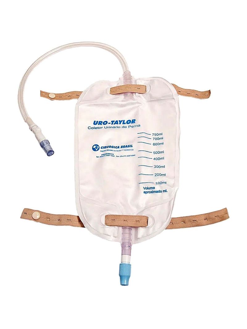 Coletor Urinário Perna Adulto Sistema Fechado 750ml - unidade