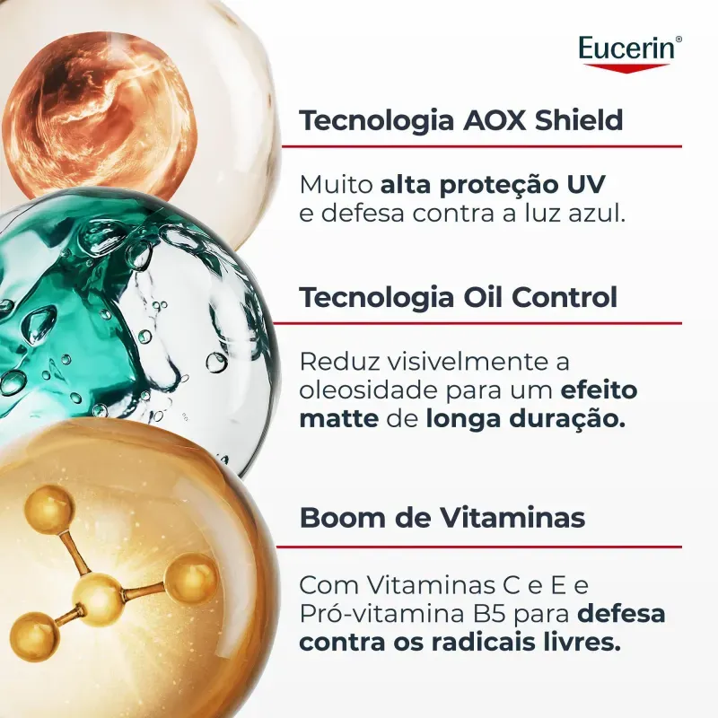 Protetor Solar Sérum FPS 75 Eucerin Oil Control 30ml