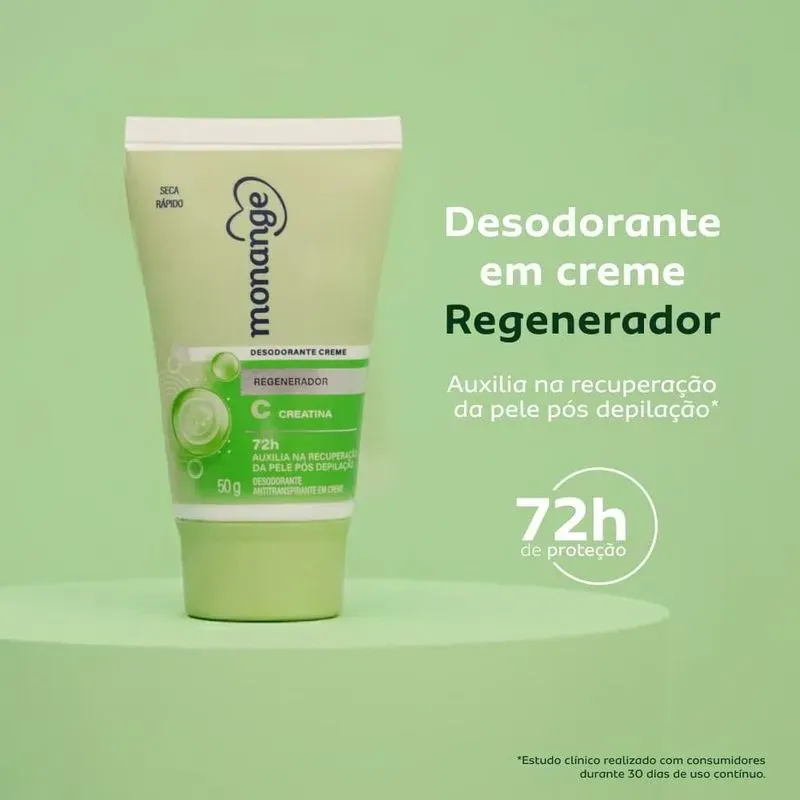 Desodorante Creme Monange Regenerador 50g