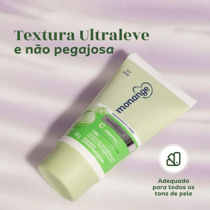 Desodorante Creme Monange Regenerador 50g