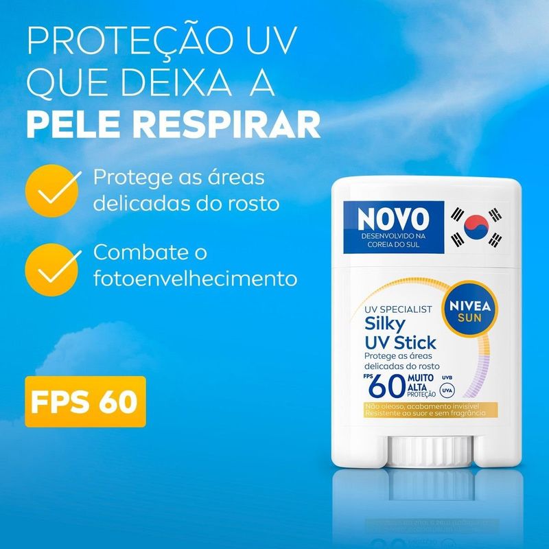 NIVEA SUN Protetor Solar UV Stick FPS 60 15g