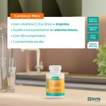 C-Triple + Arginina - Vit C 500mg + Zinco 5mg + Vit D 200UI + Arginina 500mg 30 comprimidos