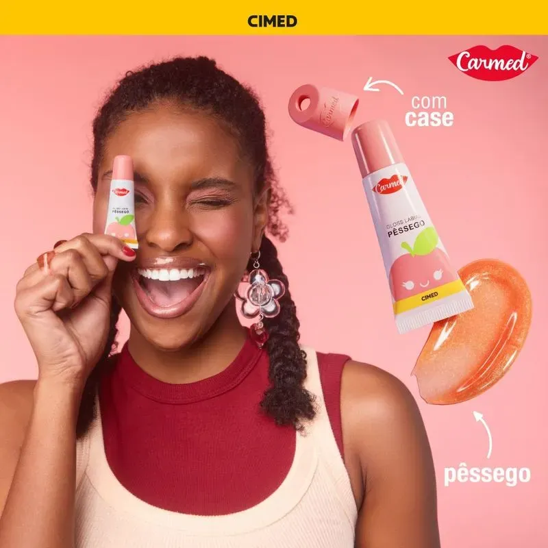 Gloss Labial Pêssego Tchurma Carmed 5g
