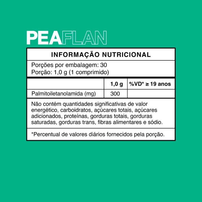 PEA 300mg com 30 Comprimidos - PEAFLAN