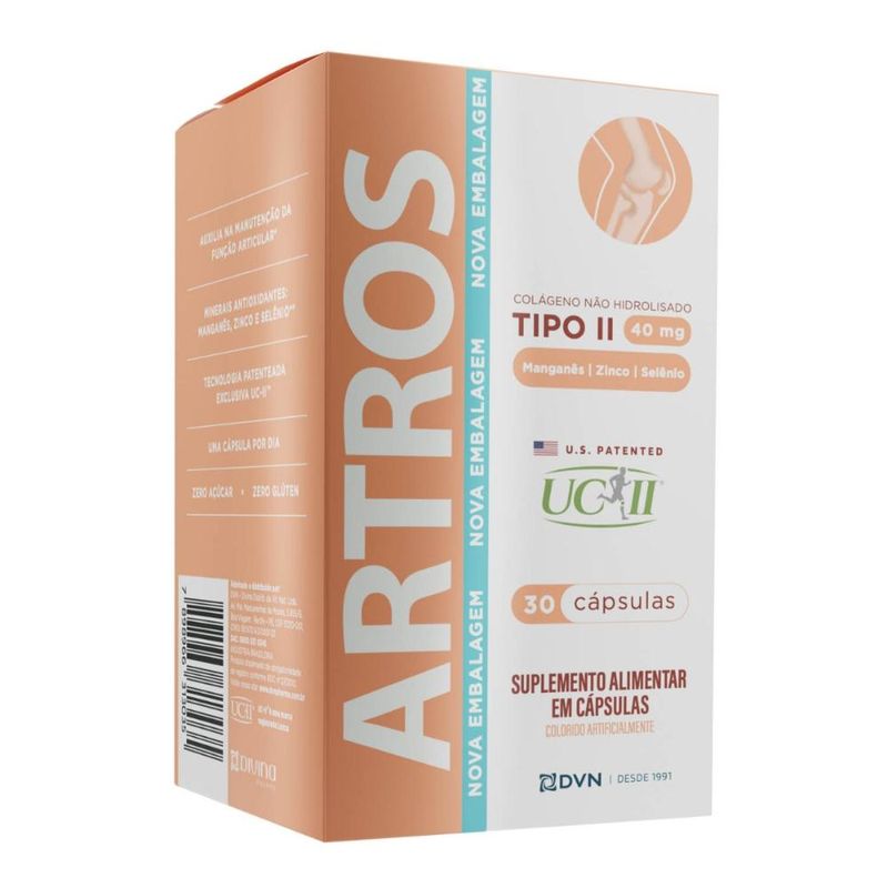 Colágeno Tipo 2  UC-II 40mg - 30 cápsulas - Artros
