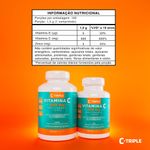 Vitamina C 500mg + Vit D200UI + Zinco 100 comprimidos C-Triple