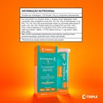 Vitamina C 1g+Vit D+Zinco Efervescente 10 unidades- C-Triple