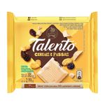 Chocolate Talento Branco com Cereais e Passas 85g