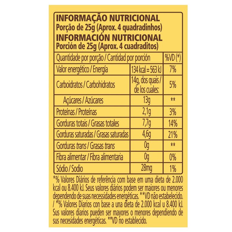 Chocolate Talento Branco com Cereais e Passas 85g
