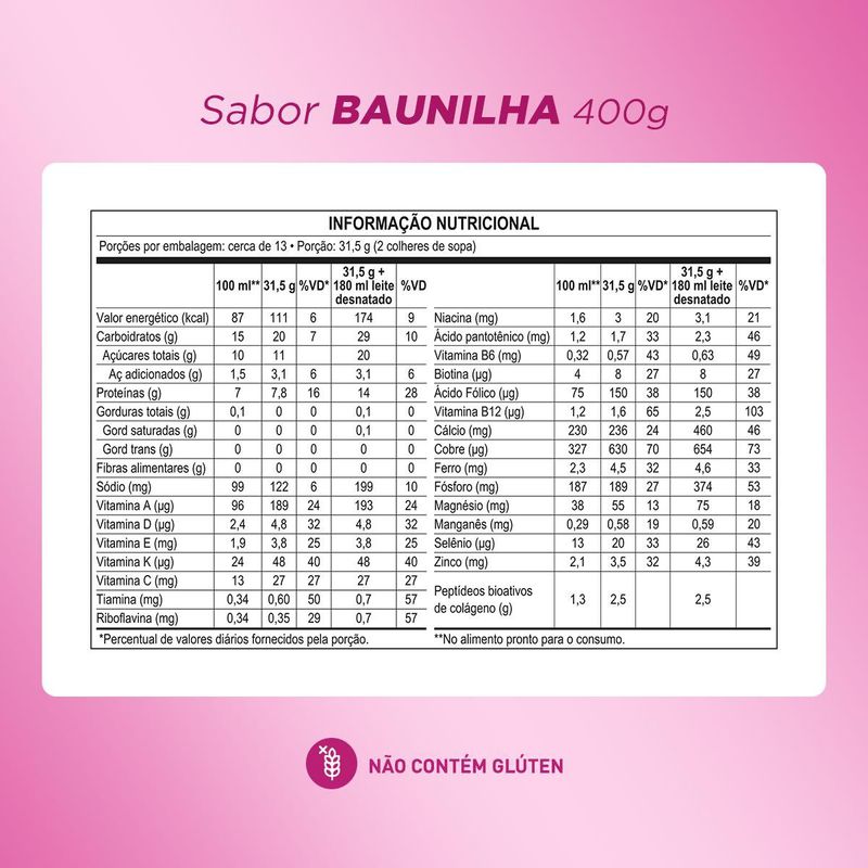 Complemento Alimentar Nutren Mulher Baunilha 400g