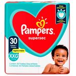 Fralda Descartável Infantil Pampers Supersec XXG 14 a 18kg - 30 Unidades