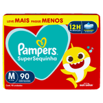 Fralda Infantil Pampers SuperSequinha XG Pacote 90 Unidades