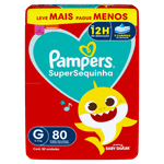 Fralda Infantil Pampers SuperSequinha G 80 Unidades