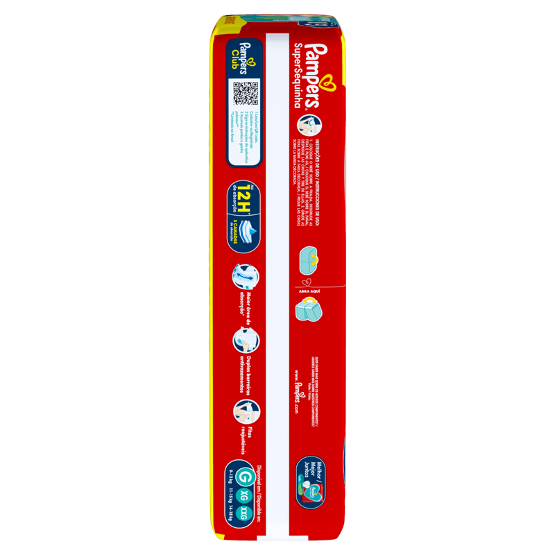 Fralda Infantil Pampers SuperSequinha G 80 Unidades
