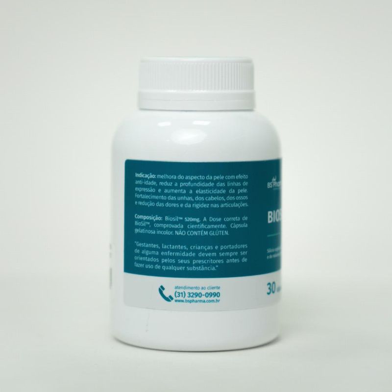 Combo BioSil (Silício Orgânico) 520 mg - 2x30 Cápsulas