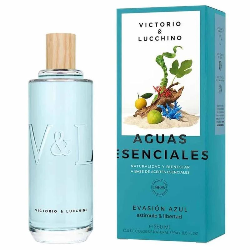 Perfume Aguas Esenciales Evasion Azul Eau de Cologne Feminino Victorio & Lucchino 250ml