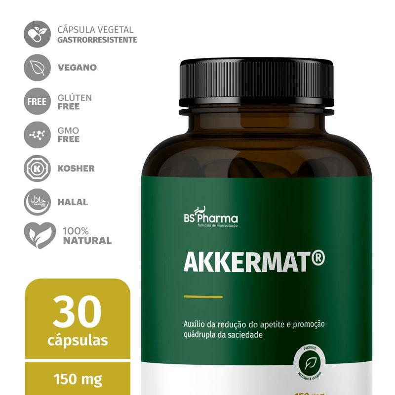 Akkermat 150 mg - 30 Cápsulas Gastrorresistentes