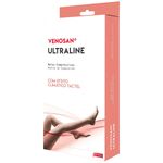 Meia Compressão 3/4 Ultraline 4000 30-40mmHg Fechada Preta M