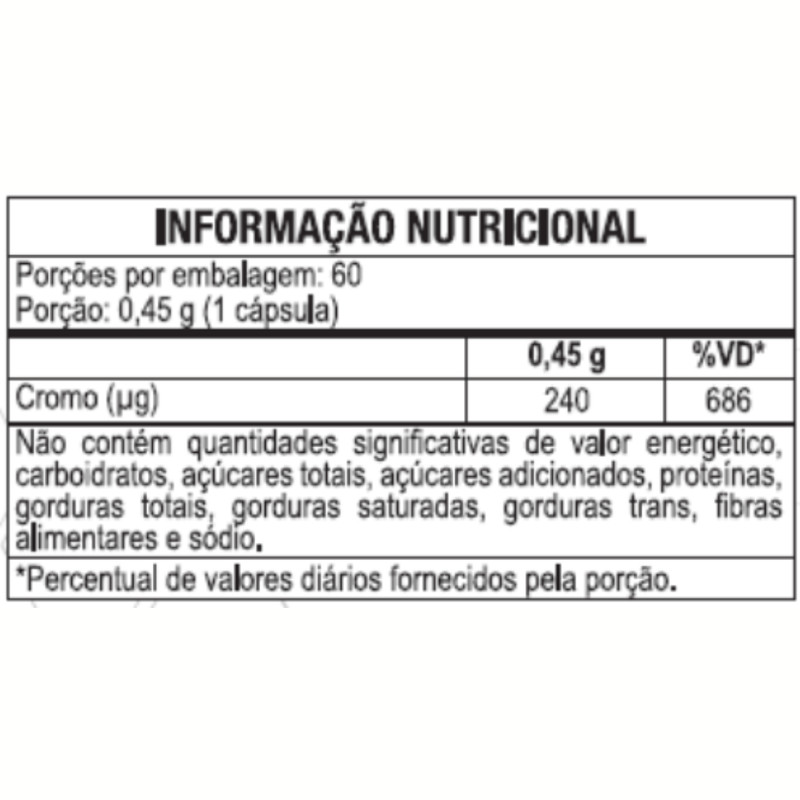 Picolinato de Cromo 240mcg 60 Capsulas Maltta