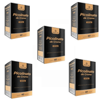 Kit C/5 Picolinato Cromo Emagrecimento 500mg 60 Cápsulas - Gold Lab