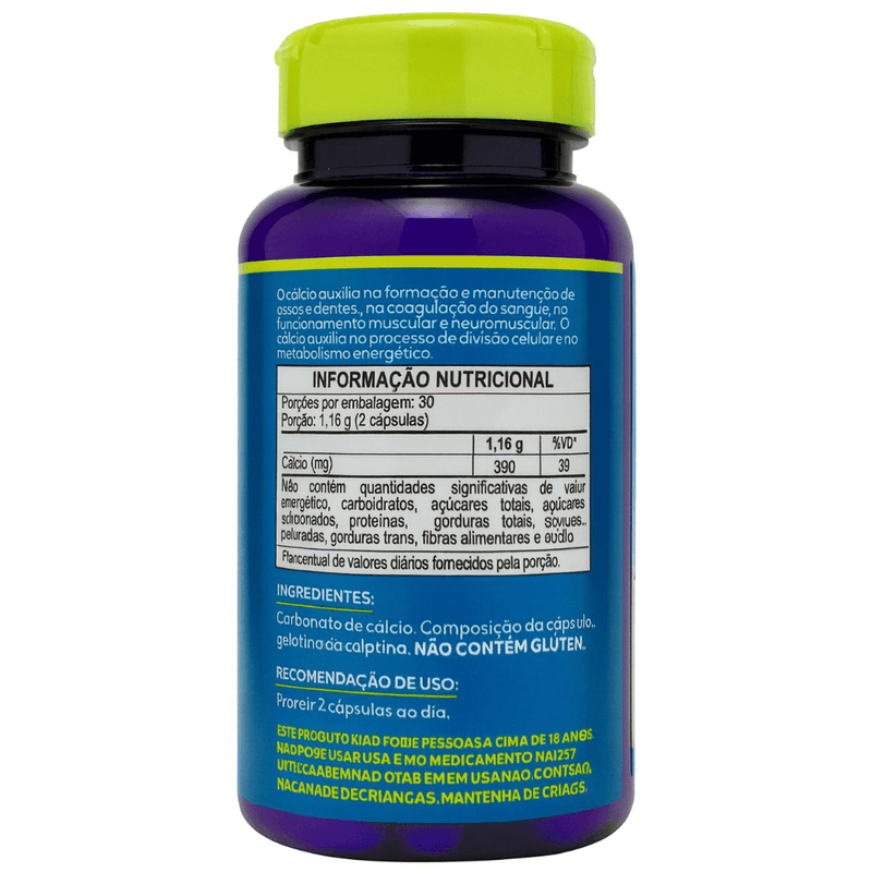 Carbonato de Cálcio 390mg 60 Cápsulas Maltta