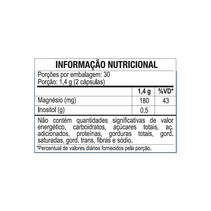 3 Magnésios Inositol 60 cápsulas - Maltta