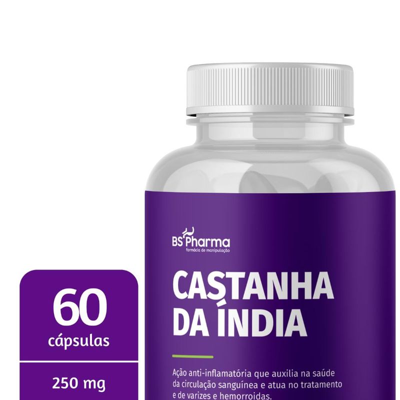 Castanha da índia 250 mg - 60 Cápsulas