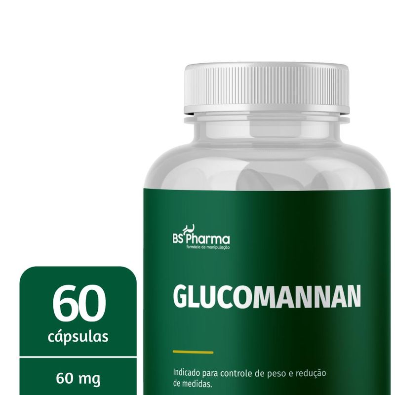 Glucomannan 600 mg - 60 Cápsulas